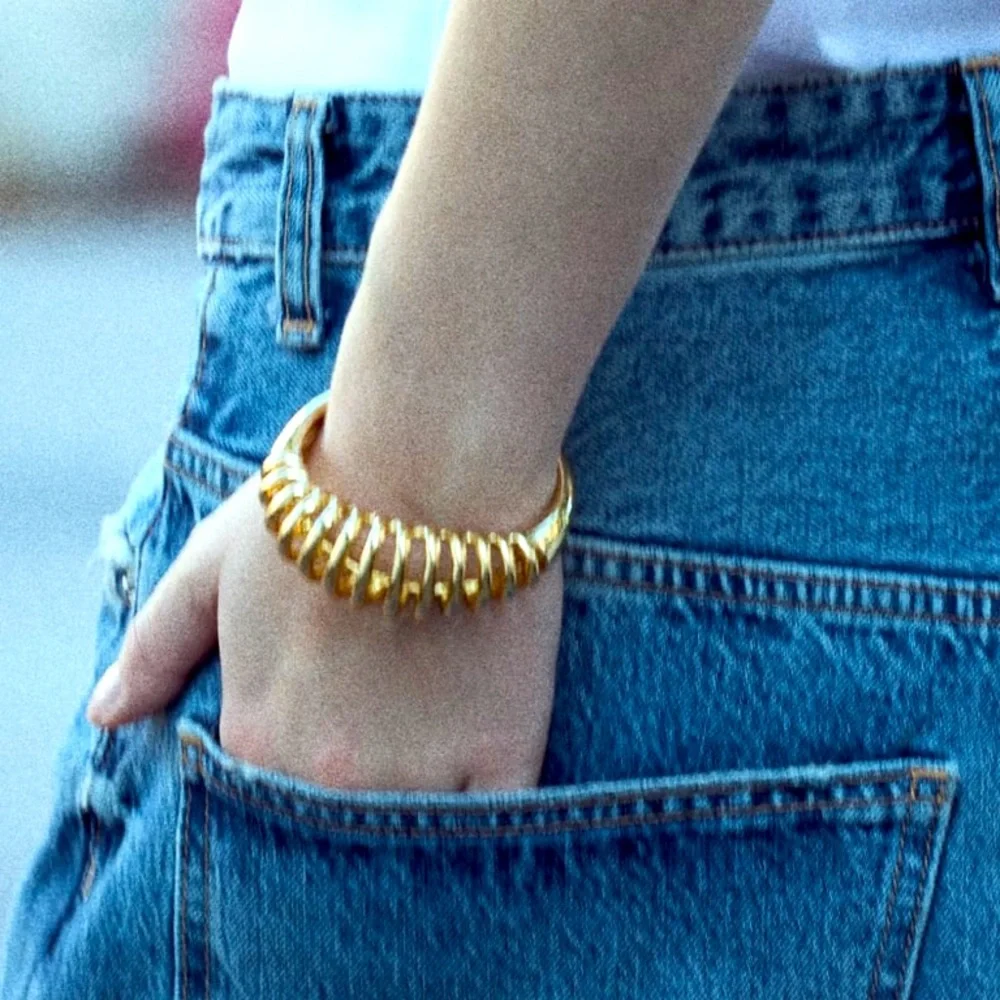 Zara limited eidtion spiral metallic Bracelet